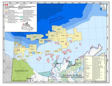 Beaufort Sea and Mackenzie Delta Disposition Map