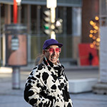 Xavier Watso on a street in Montréal.