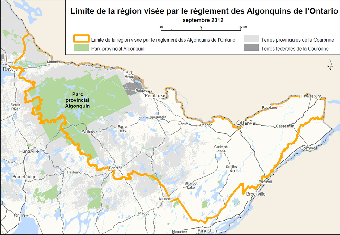 La revendication territoriale des Algonquins de l'Ontario